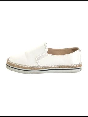 Jimmy Choo White Slip-On Espadrille Sneaker - Women's Casual Shoe
